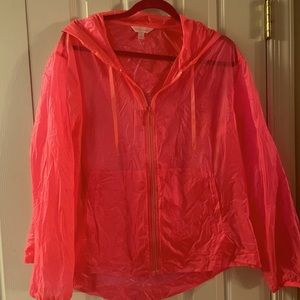 Lilly Pulitzer raincoat with hood